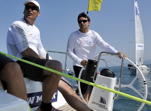 Onboard with Damien Iehl during qualifying - Match Race Germany © Chris Davies/AWMRT